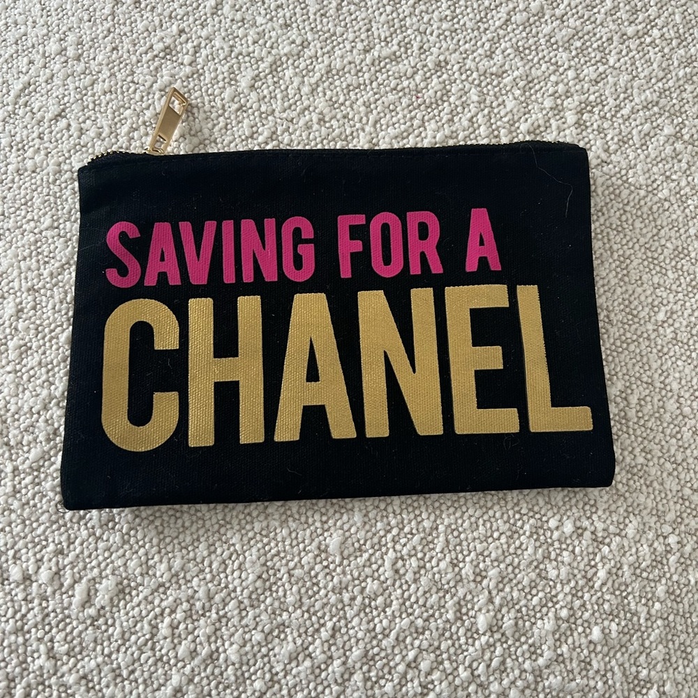 Designer inspo makeup pouch